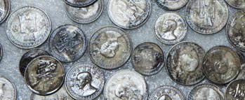 Chinese coins recovered from sunken WWII Japanese freighter