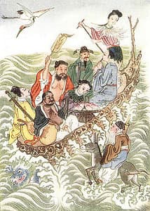 Illustration of "The Eight Immortals Cross
            the Sea"
