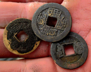 Qing Dynasty coins dug up in Grand Canal